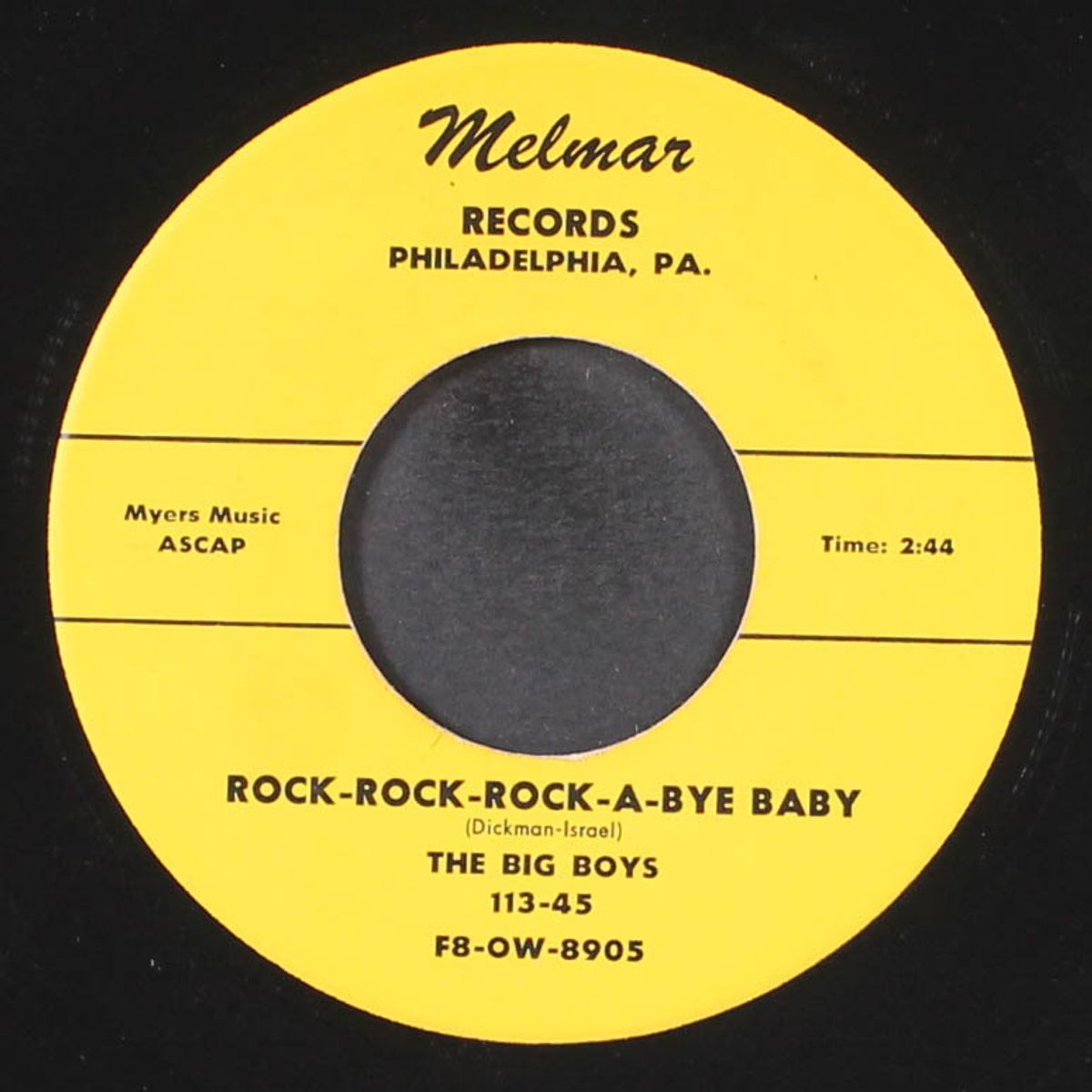 rock-rock--rock-a-bye baby / if i had my chance by BIG BOYS