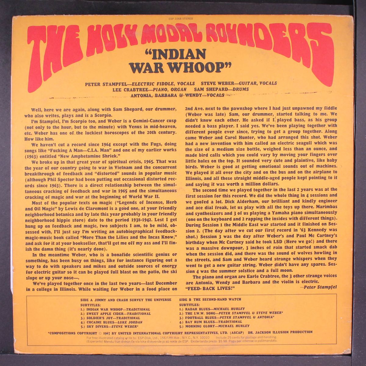 indian war whoop by HOLY MODAL ROUNDERS