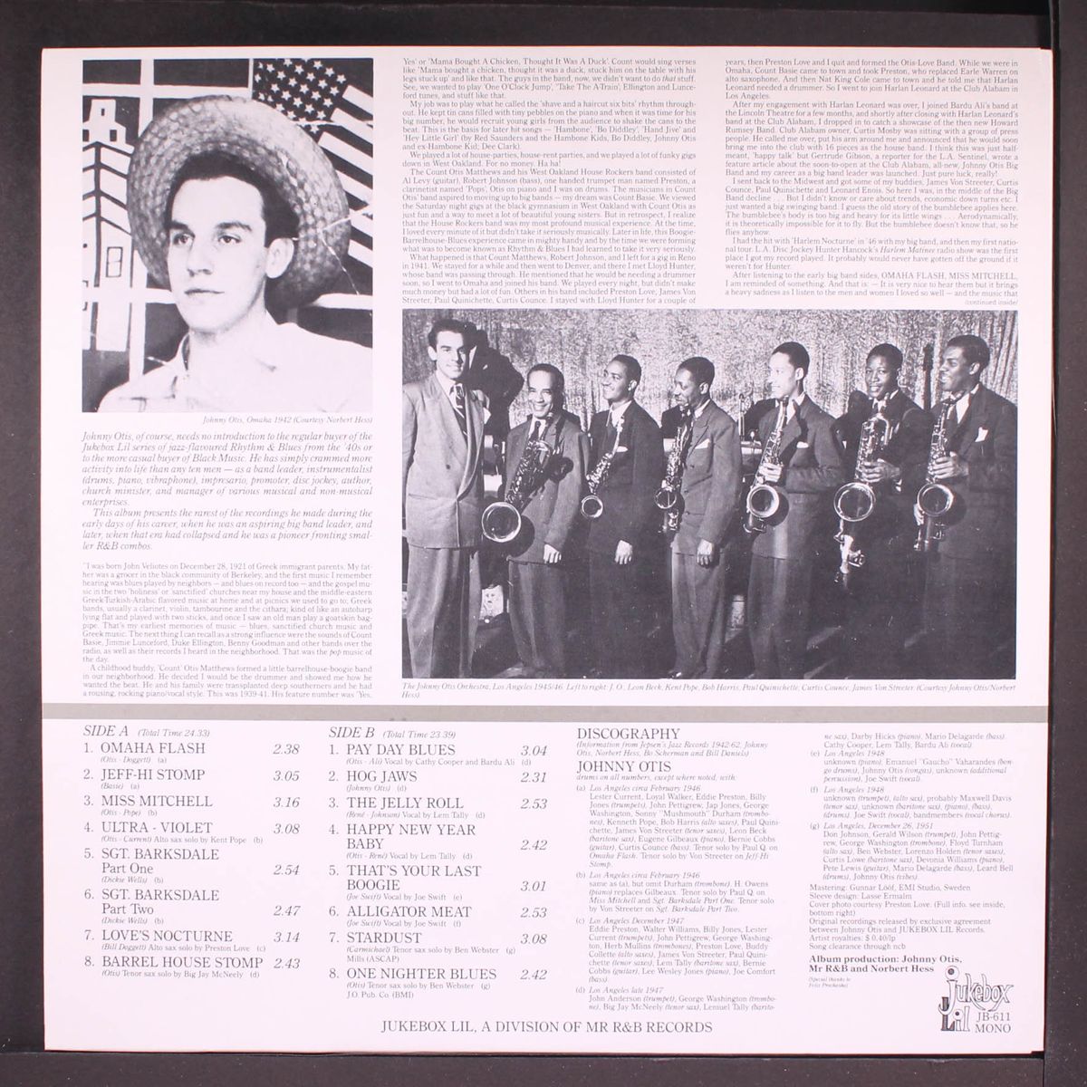 barrelhouse stomp by JOHNNY OTIS