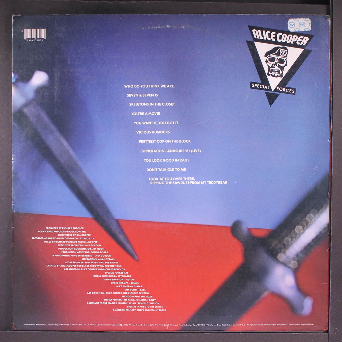 special forces by ALICE COOPER