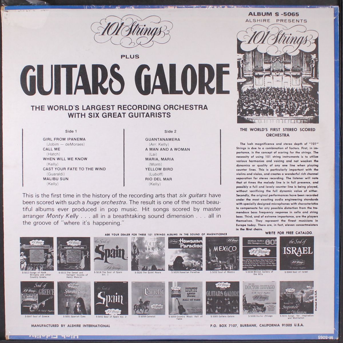plus guitars galore by 101 STRINGS