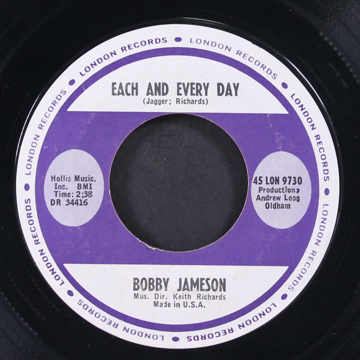 all i want is my baby / each and every day by BOBBY JAMESON