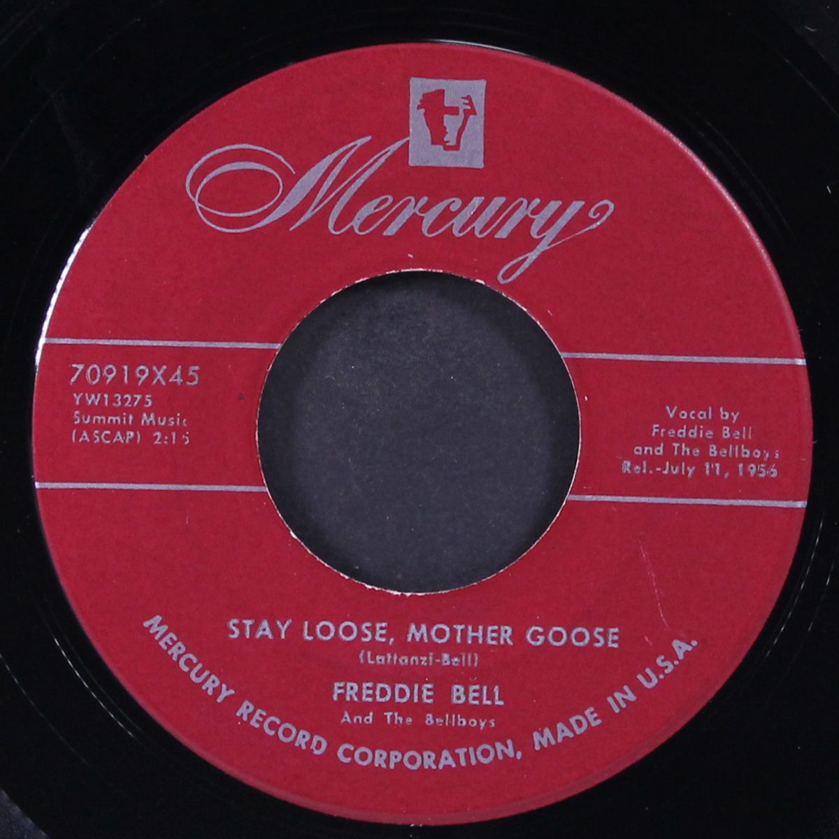 all right ok you win / stay loose mother goose by FREDDIE BELL & BELLBOYS