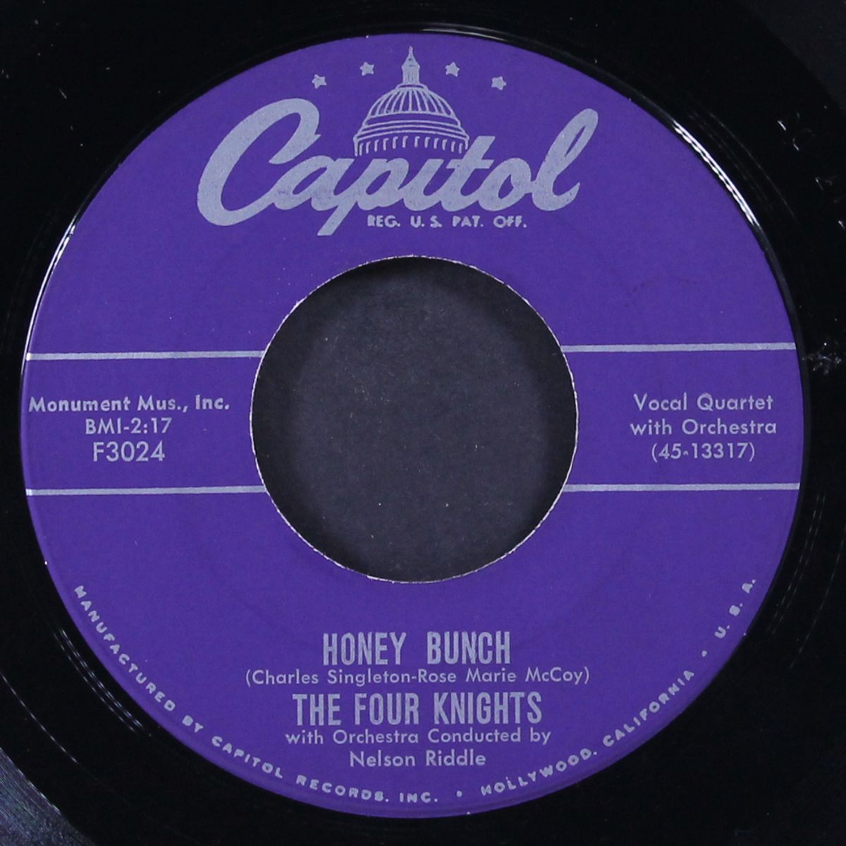 honey bunch / write me, baby by FOUR KNIGHTS