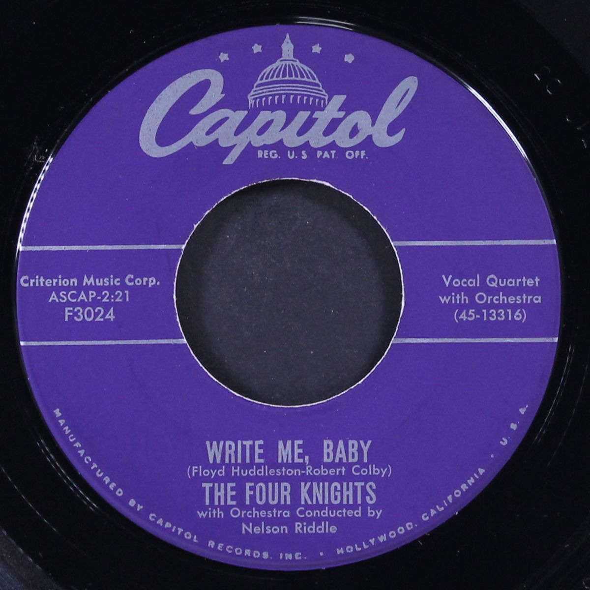 honey bunch / write me, baby by FOUR KNIGHTS
