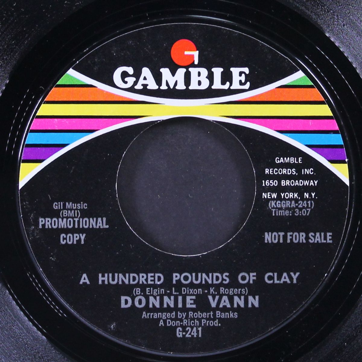 a hundred pounds of clay / hold back the night by DONNIE VANN