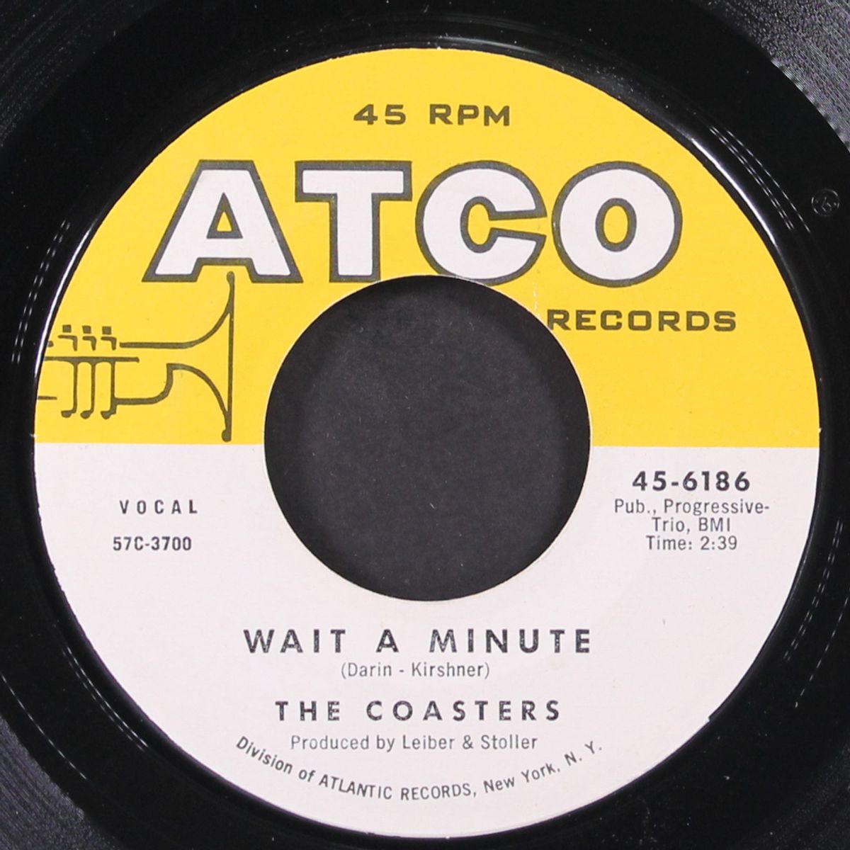 wait a minute / thumbin' a ride by COASTERS