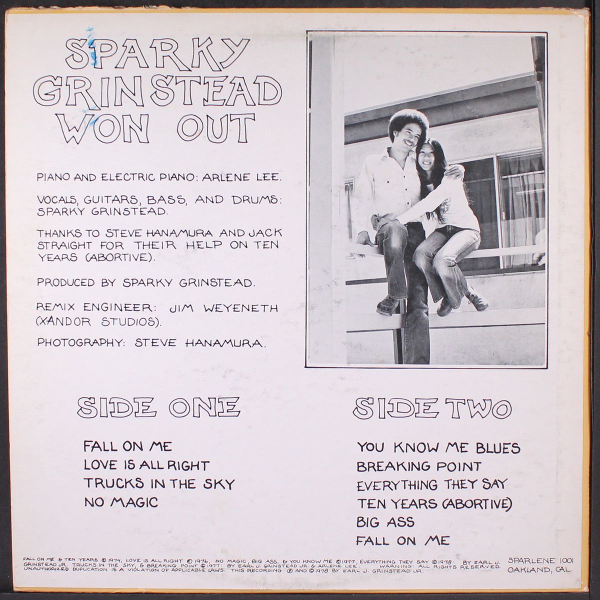 won out by SPARKY GRINSTEAD