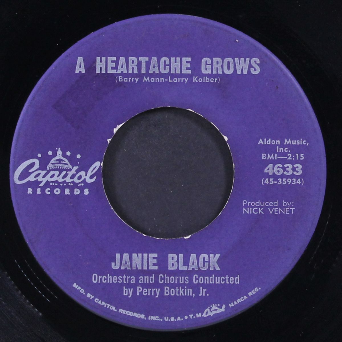 lonely sixteen / a heartache grows by JANIE BLACK