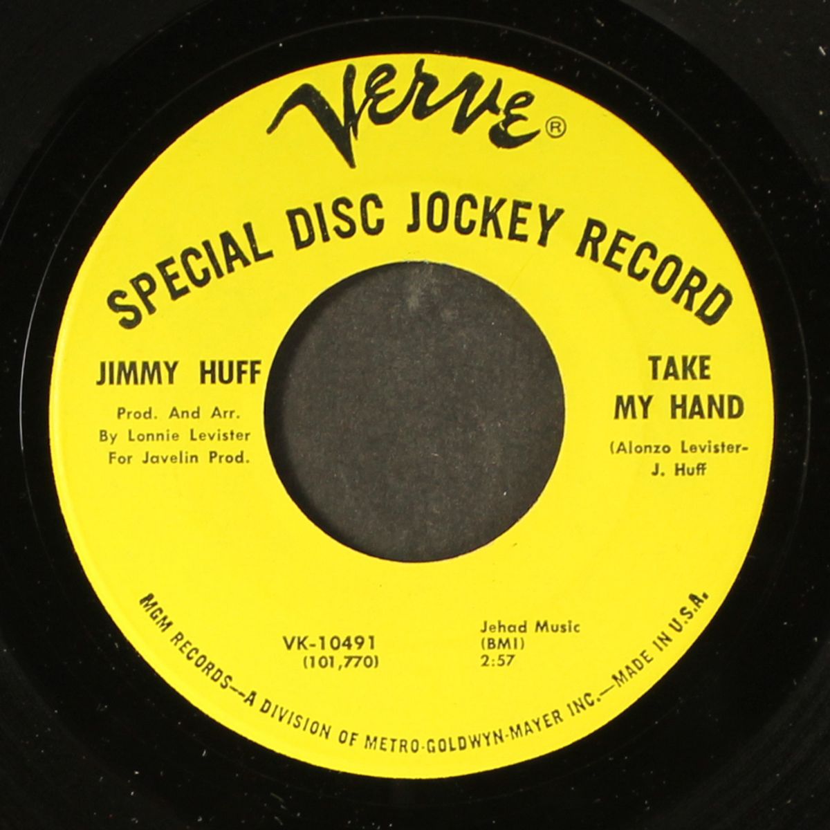never leave me / take my hand by JIMMY HUFF