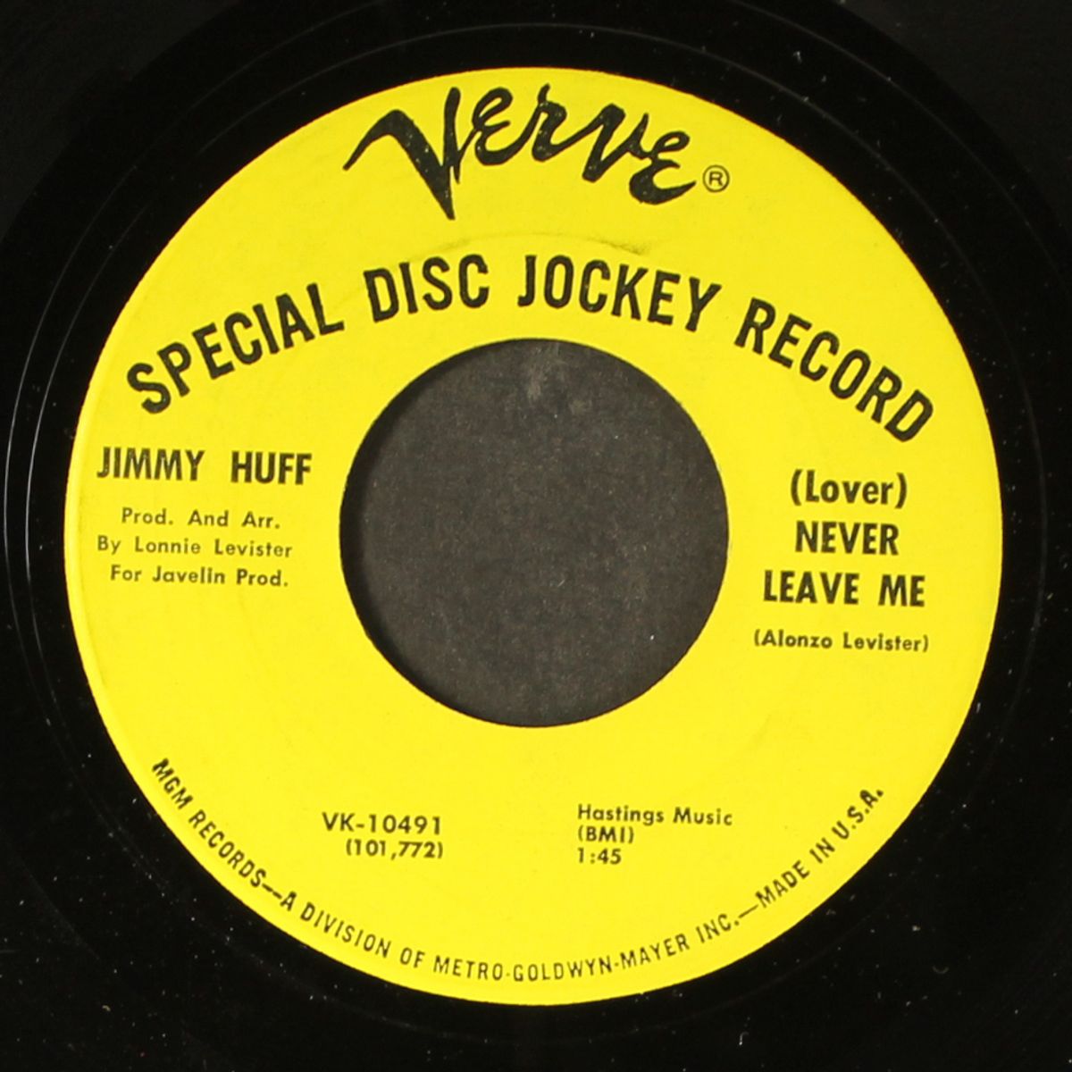 never leave me / take my hand by JIMMY HUFF