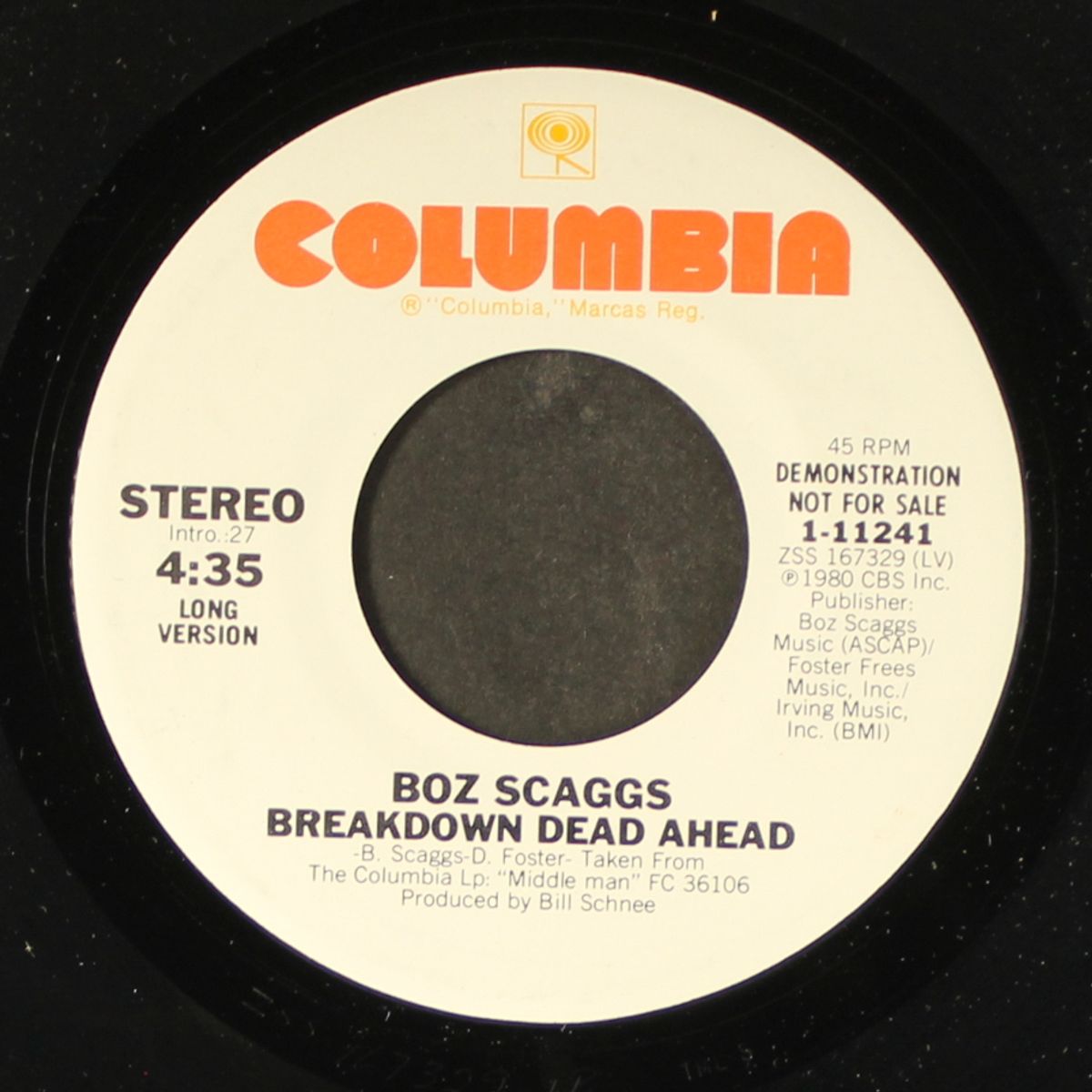 breakdown dead ahead by BOZ SCAGGS