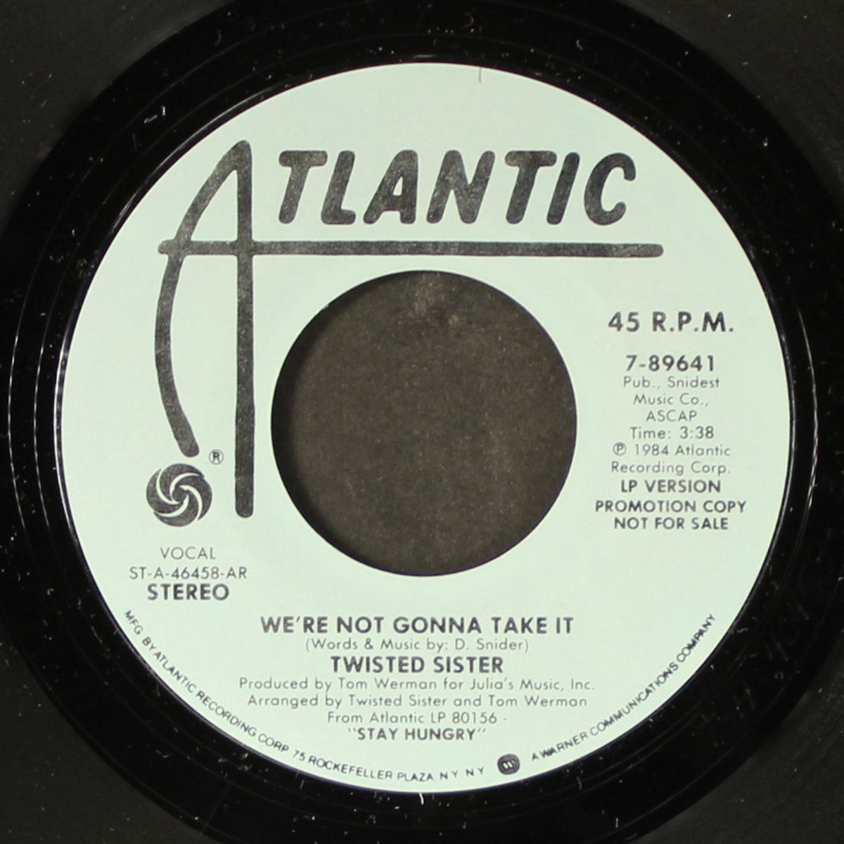 we're not gonna take it by TWISTED SISTER