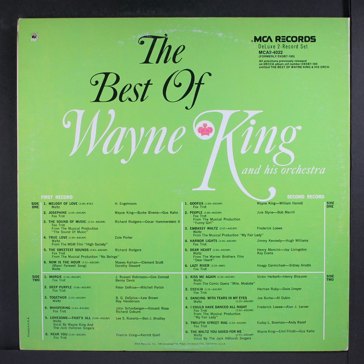 the best of, vol. 1 by WAYNE KING