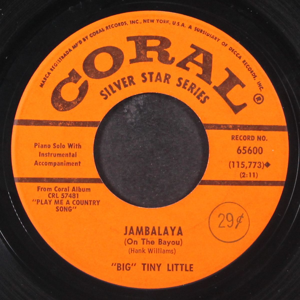 jambalaya / you're the only world i know by BIG TINY LITTLE