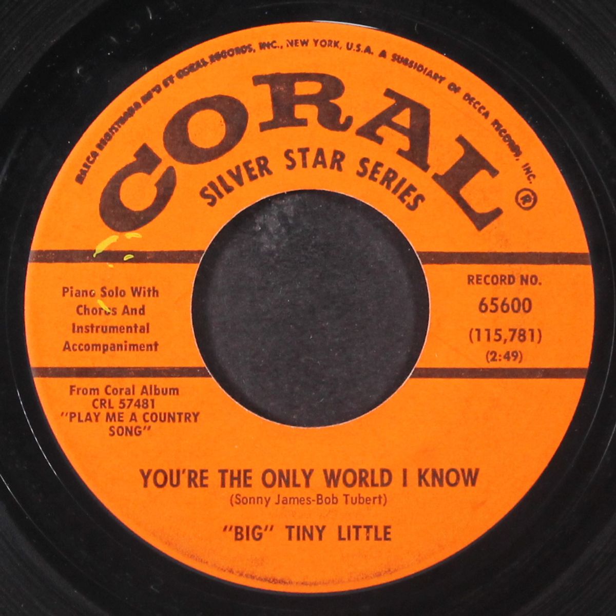 jambalaya / you're the only world i know by BIG TINY LITTLE