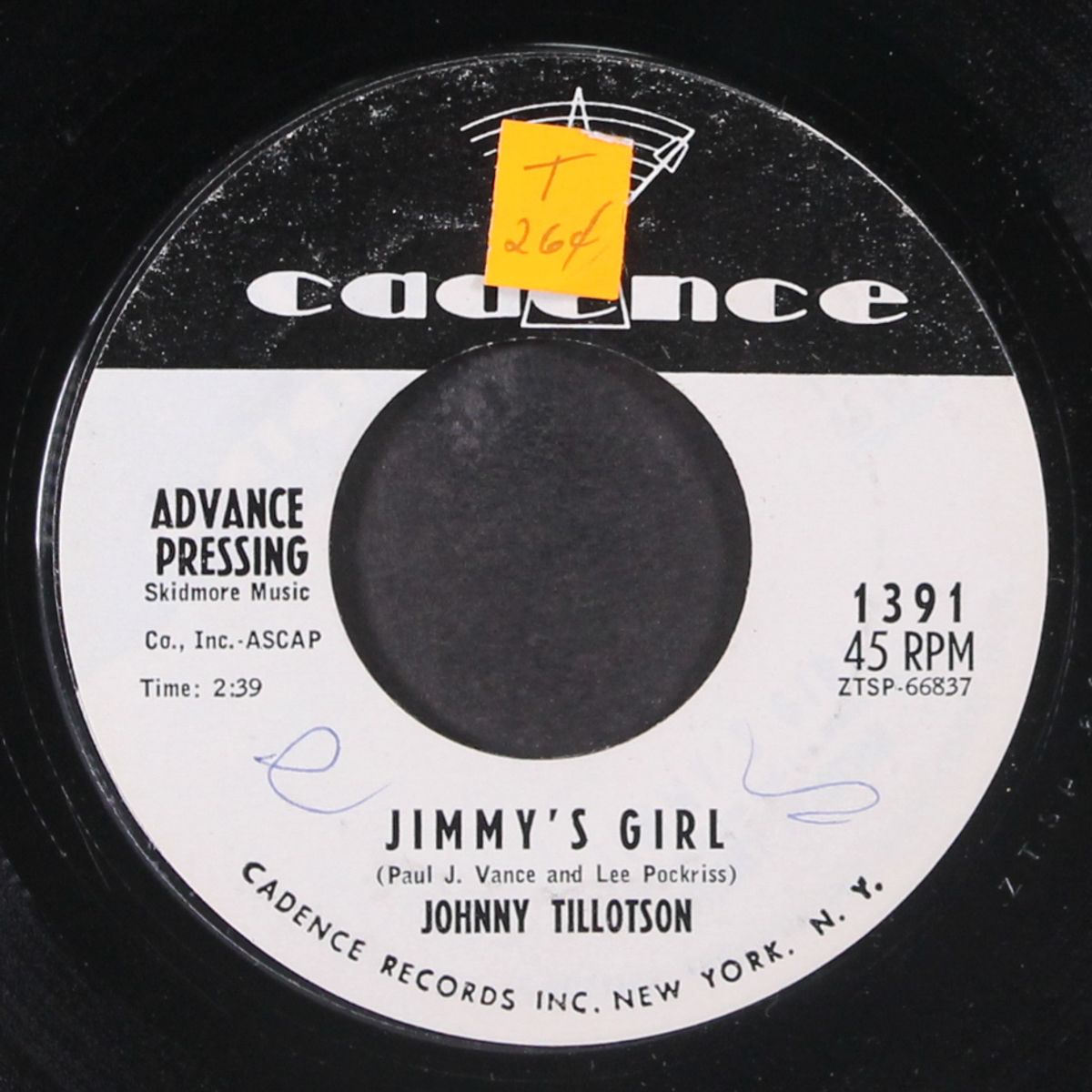 jimmy's girl / his true love said goodbye by JOHNNY TILLOTSON