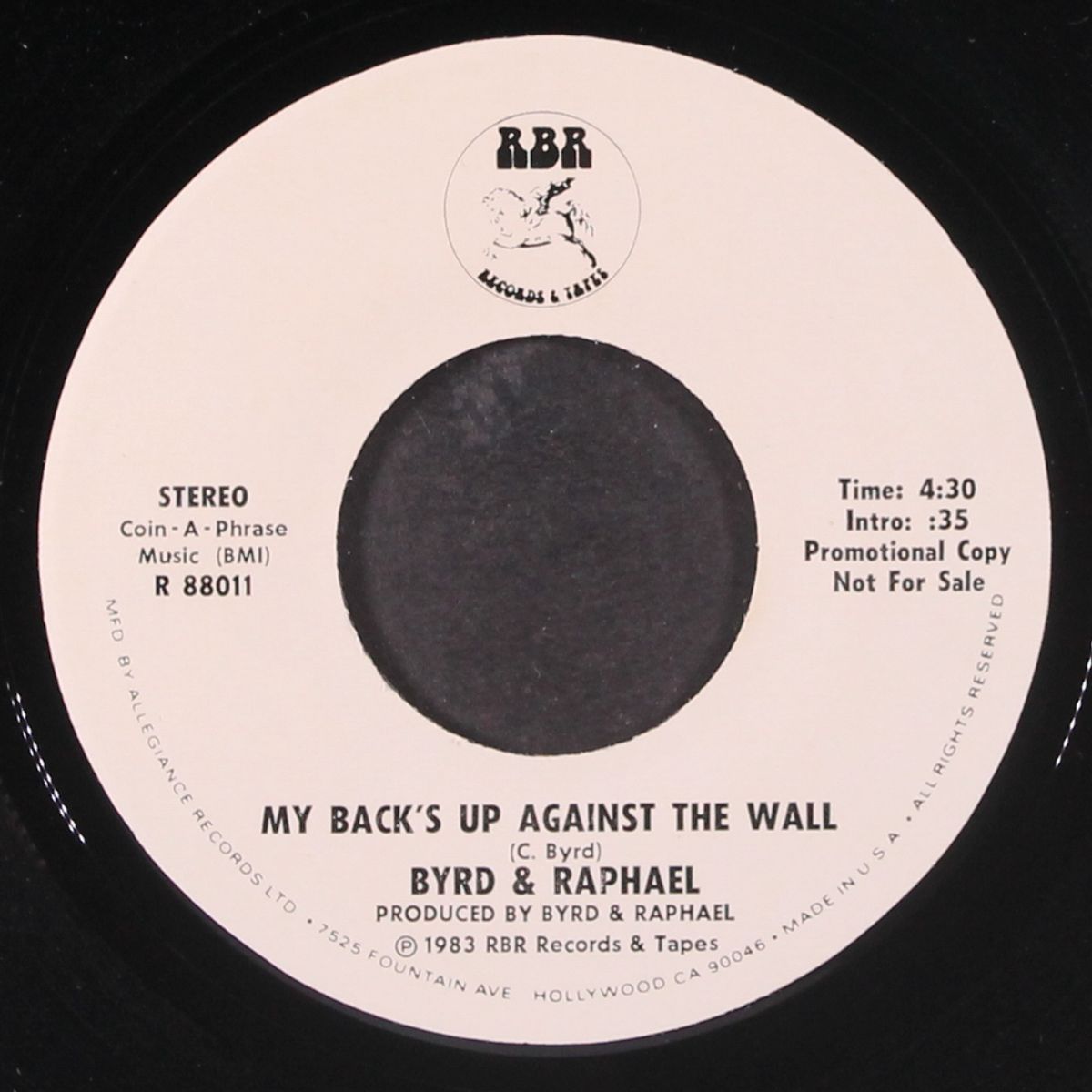 my back's up against the wall by BYRD & RAPHAEL