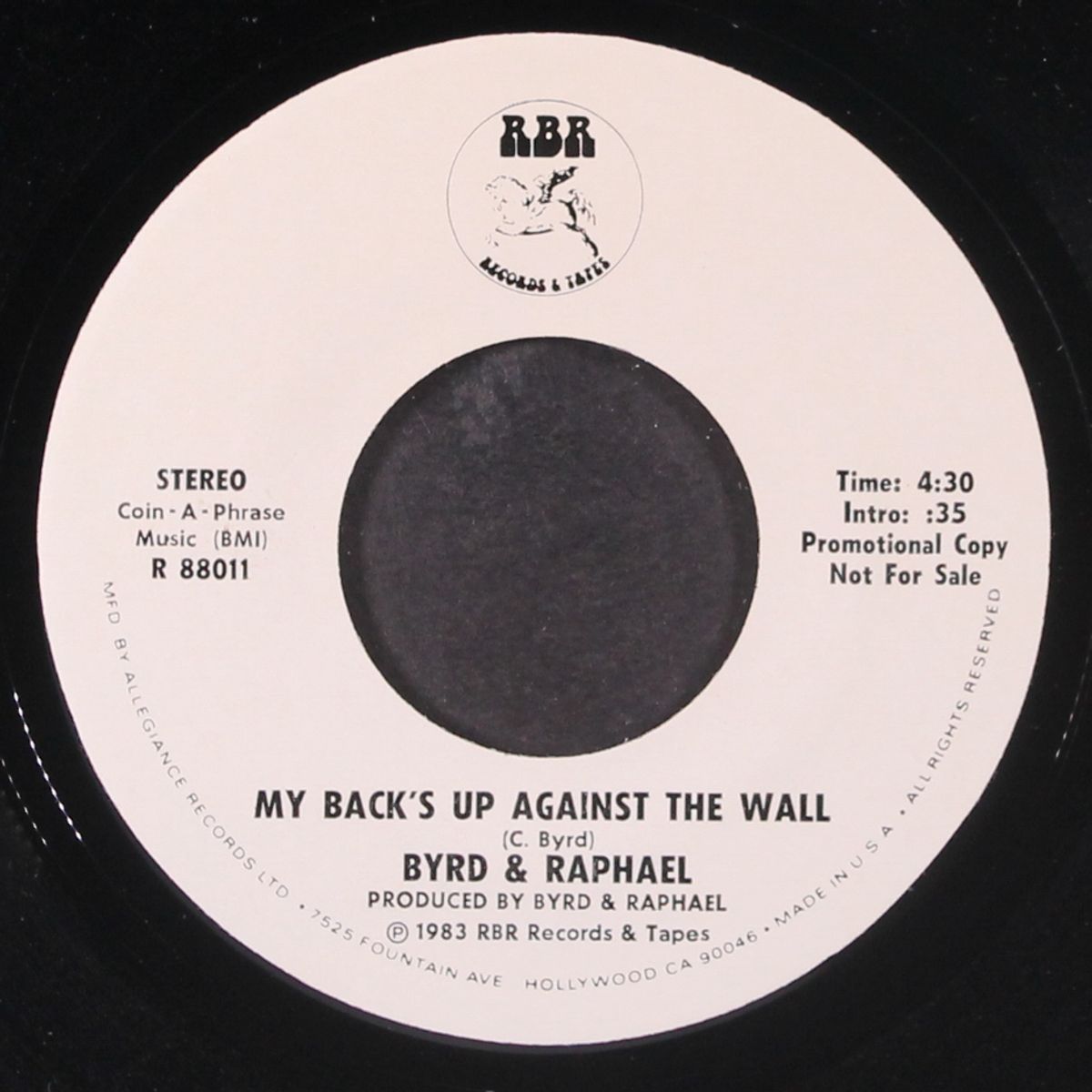 my back's up against the wall by BYRD & RAPHAEL