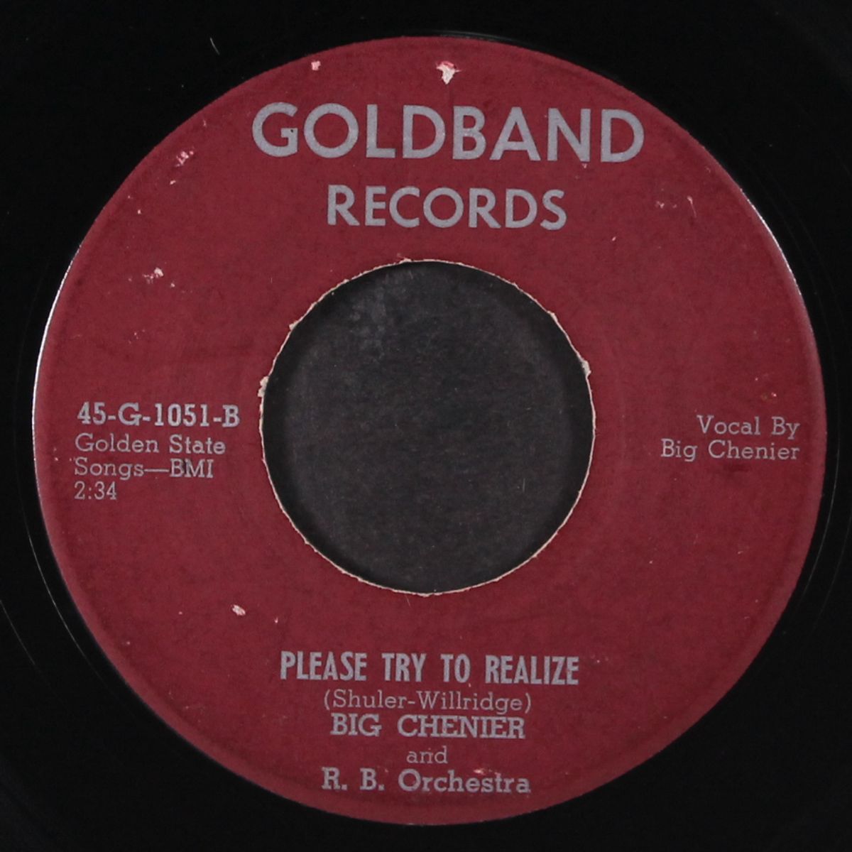 let me hold your hand / please try to realize by BIG CHENIER