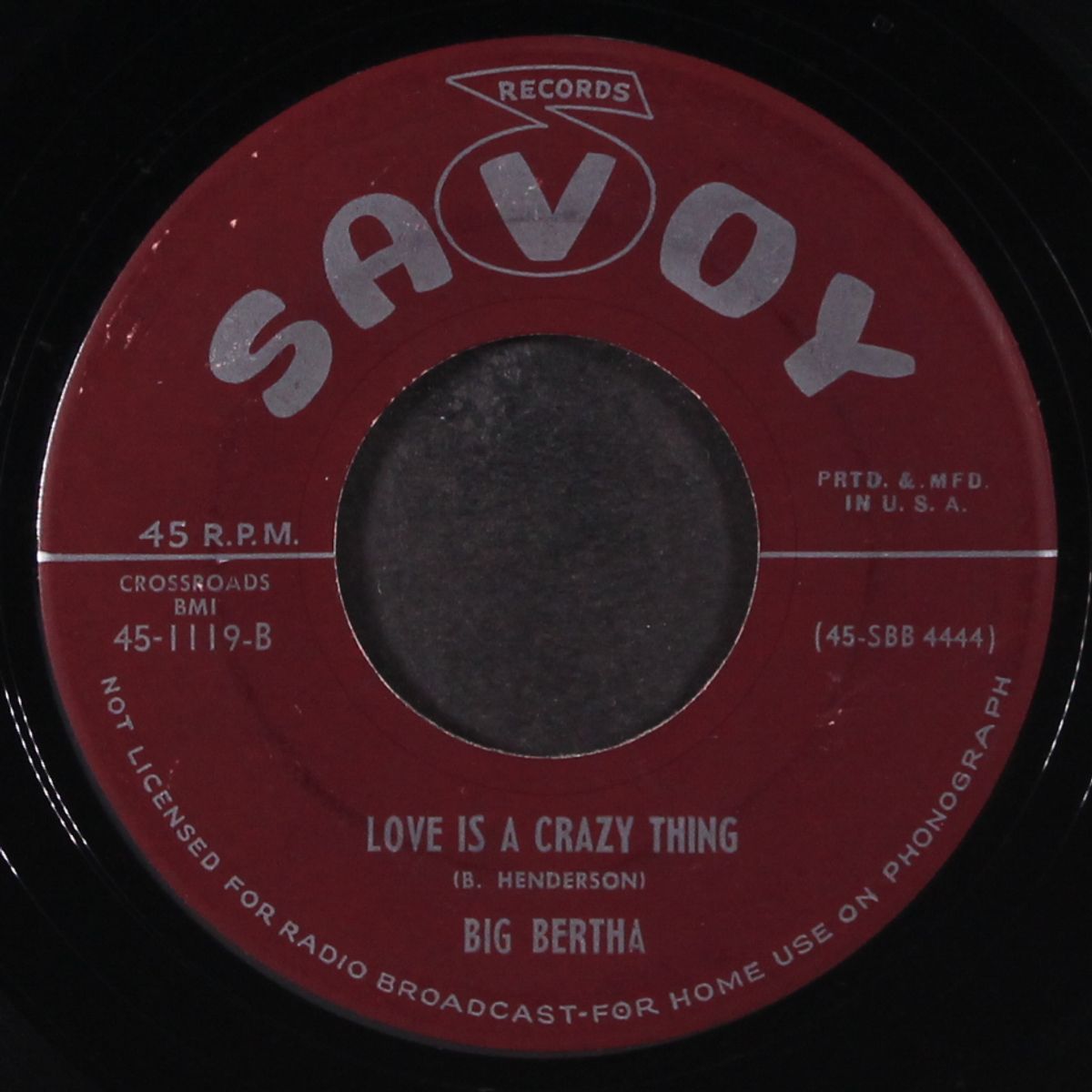 little daddy / love is a crazy thing by BIG BERTHA
