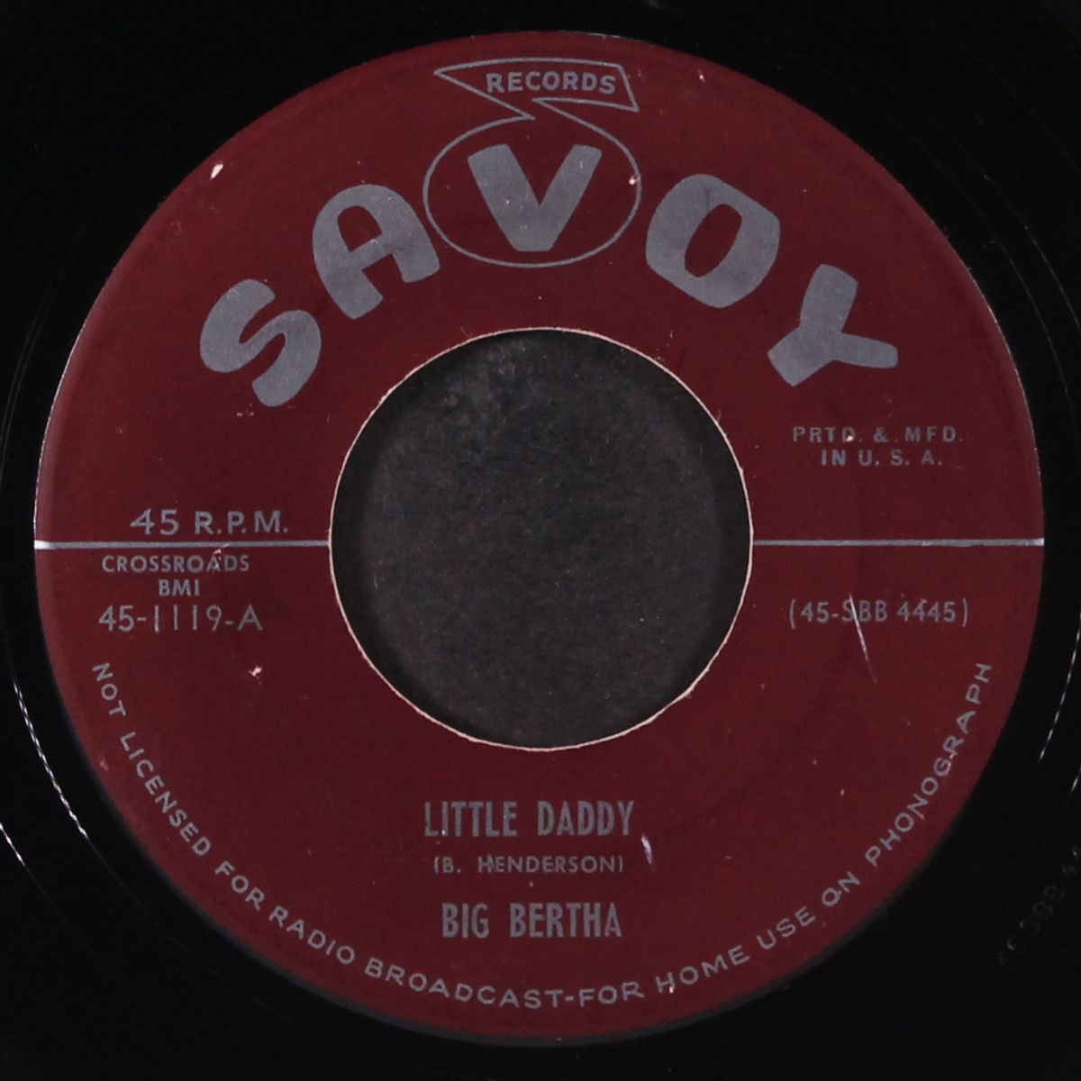 little daddy / love is a crazy thing by BIG BERTHA