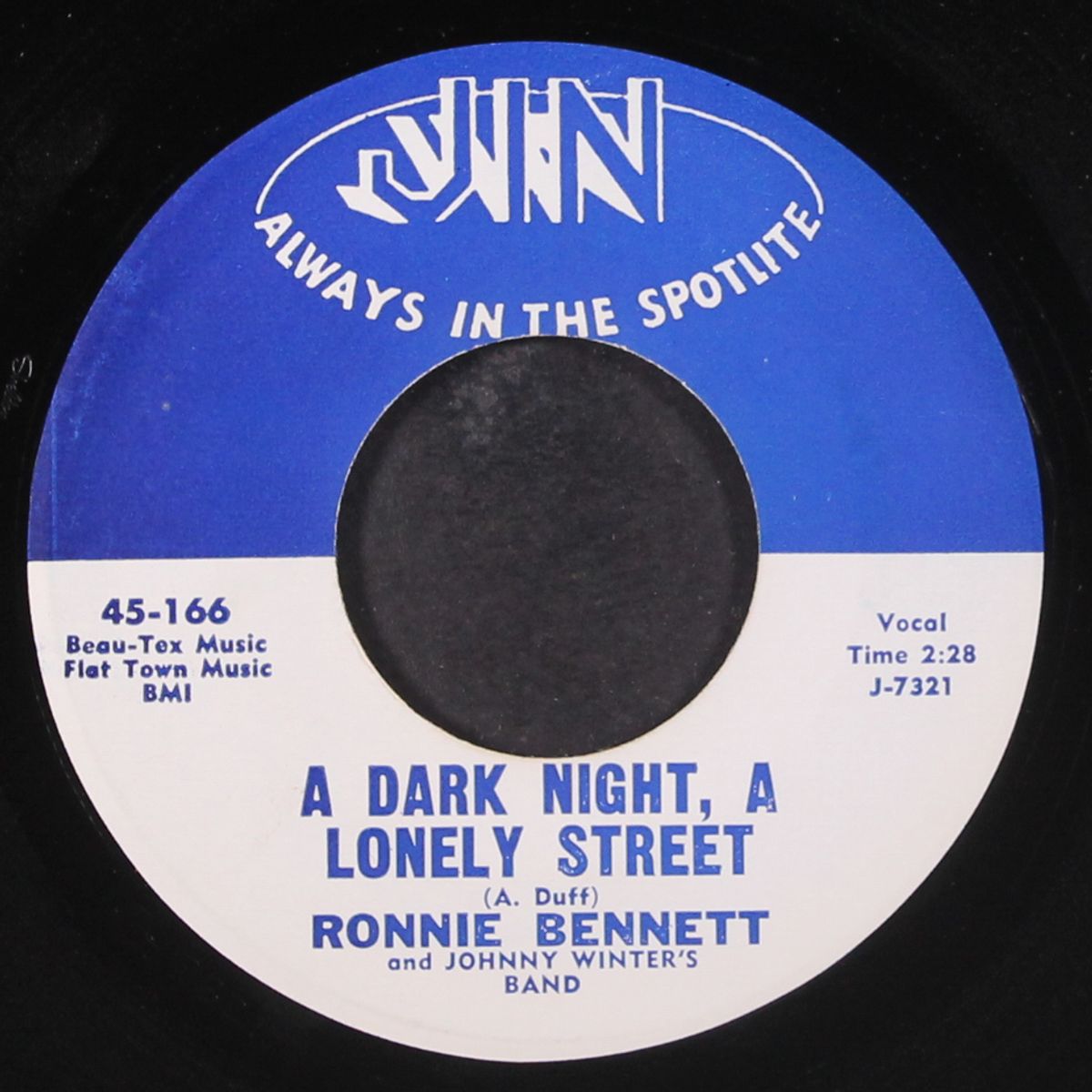 a dark night, a lonely street / traveling mood by RONNIE BENNETT & JOHNNY WINTER'S BAND