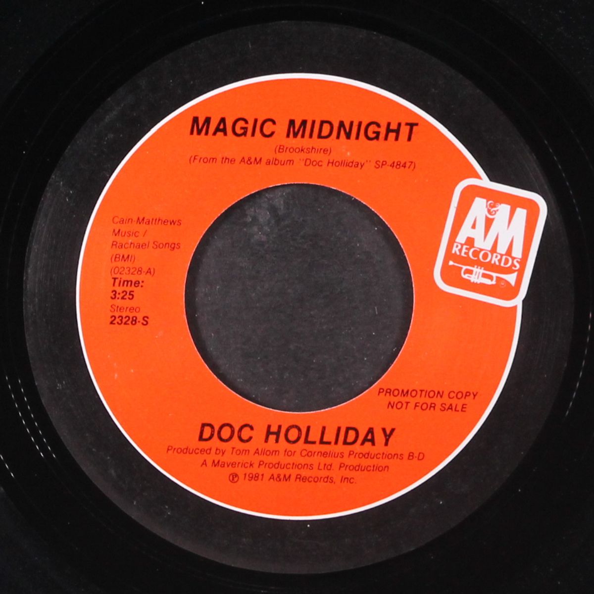 magic midnight / never another night by DOC HOLLIDAY