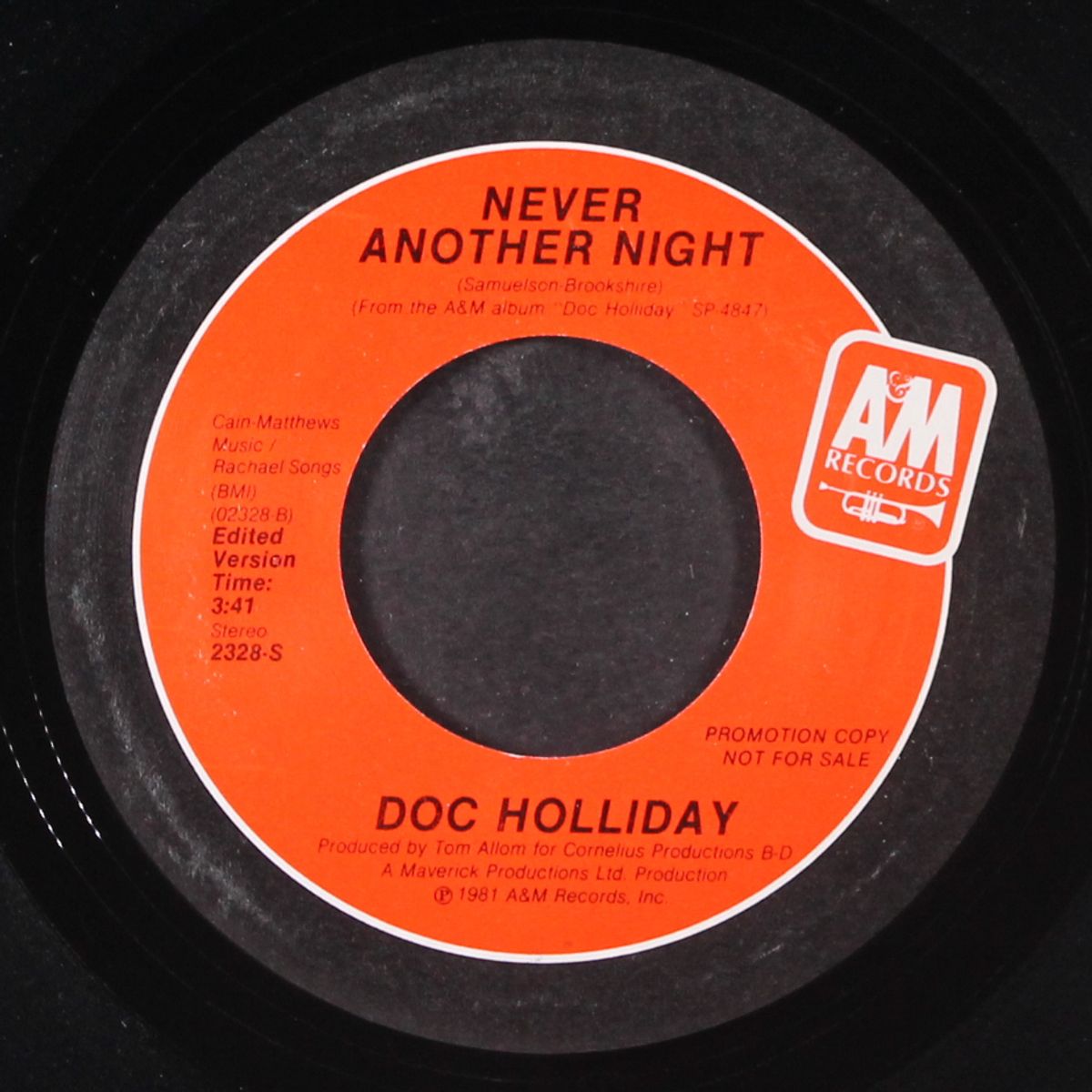 magic midnight / never another night by DOC HOLLIDAY
