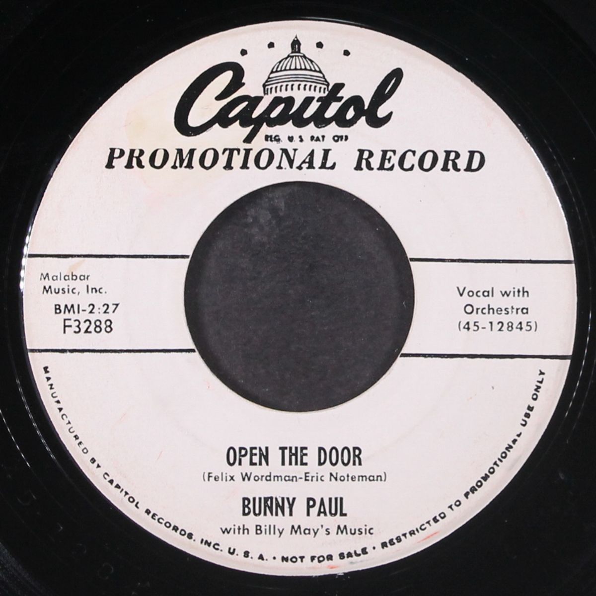 open the door / who am i foolin' by BUNNY PAUL