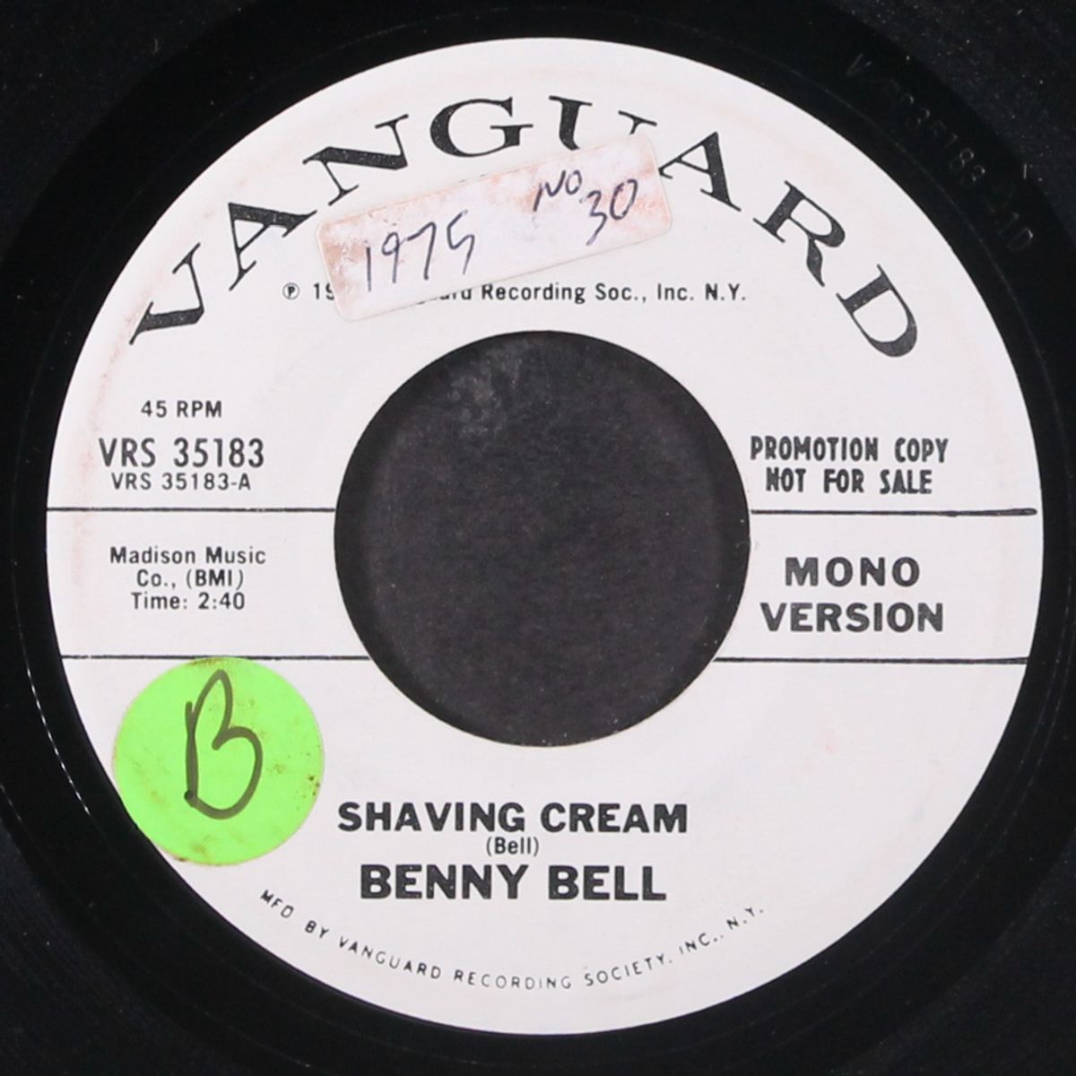 shaving cream by BENNY BELL