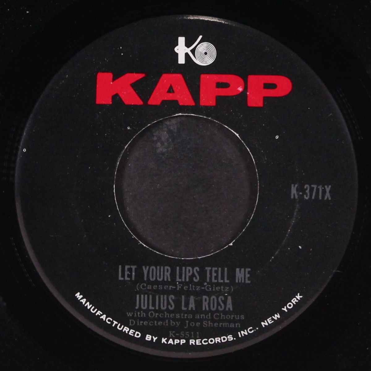 let your lips tell me by JULIUS LA ROSA