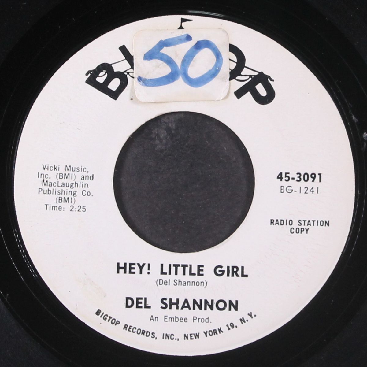hey little girl by DEL SHANNON