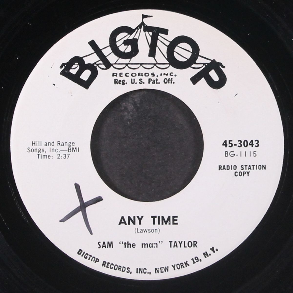 any time by SAM "THE MAN" TAYLOR