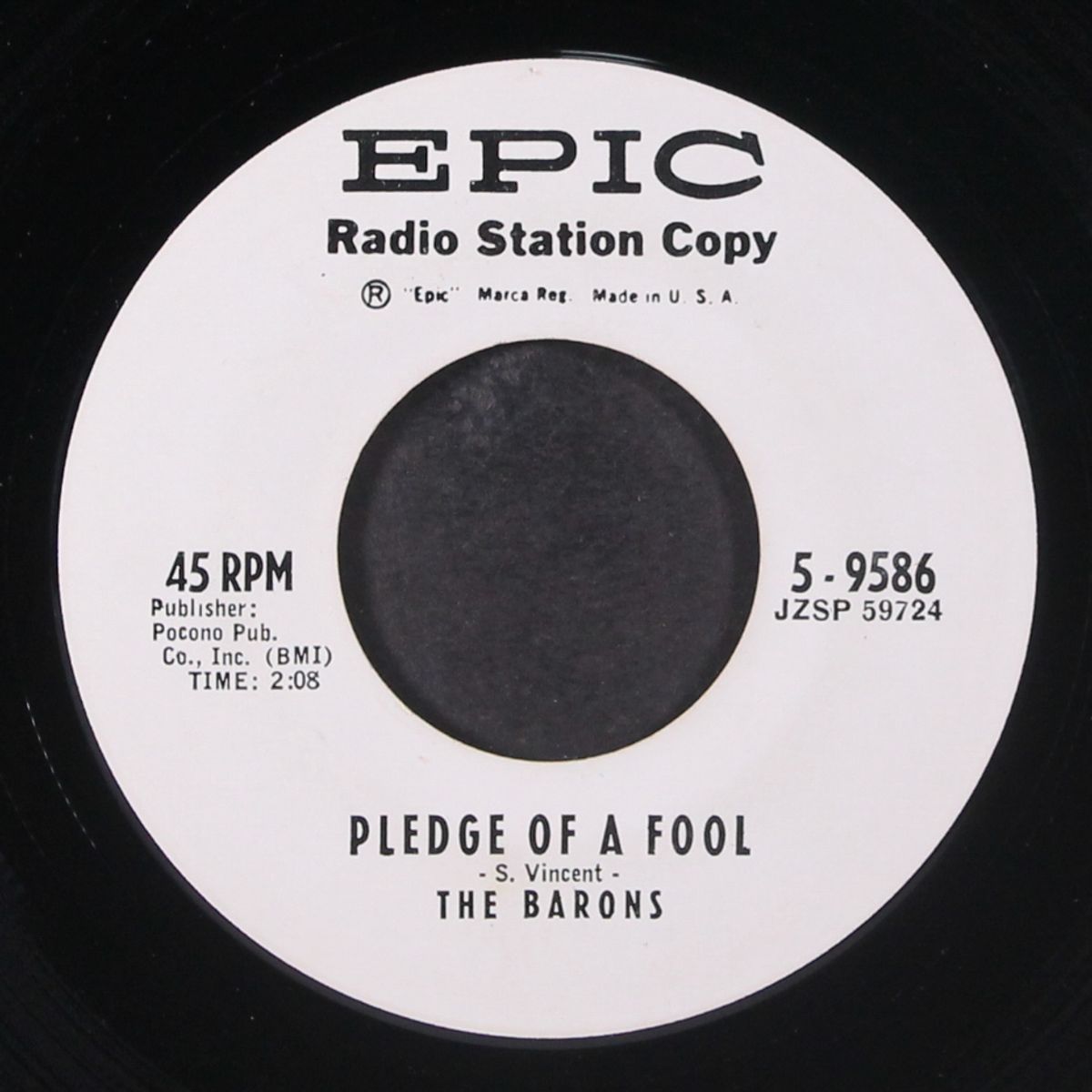 pledge of a fool / don't go away by BARONS
