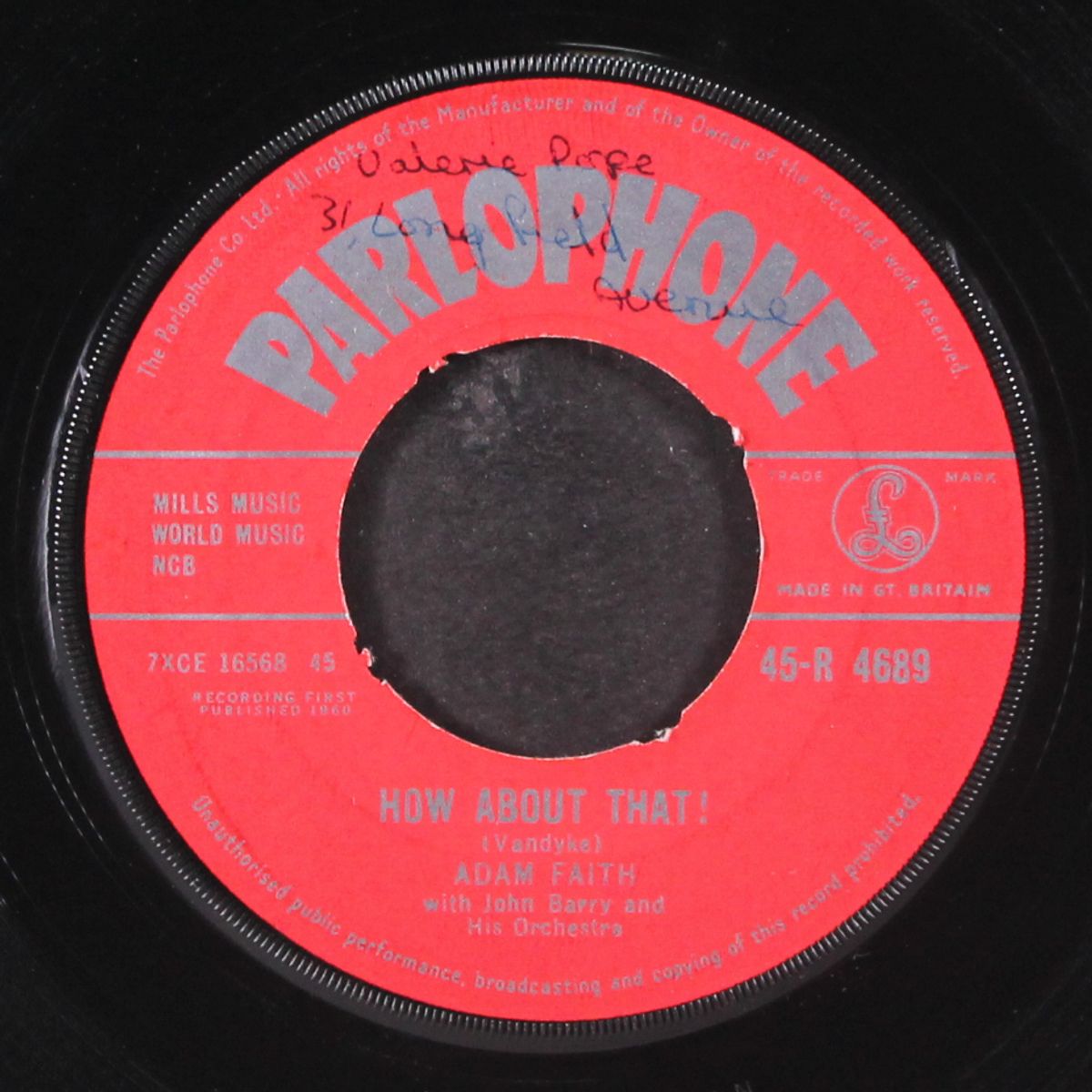 how about that / with open arms by ADAM FAITH