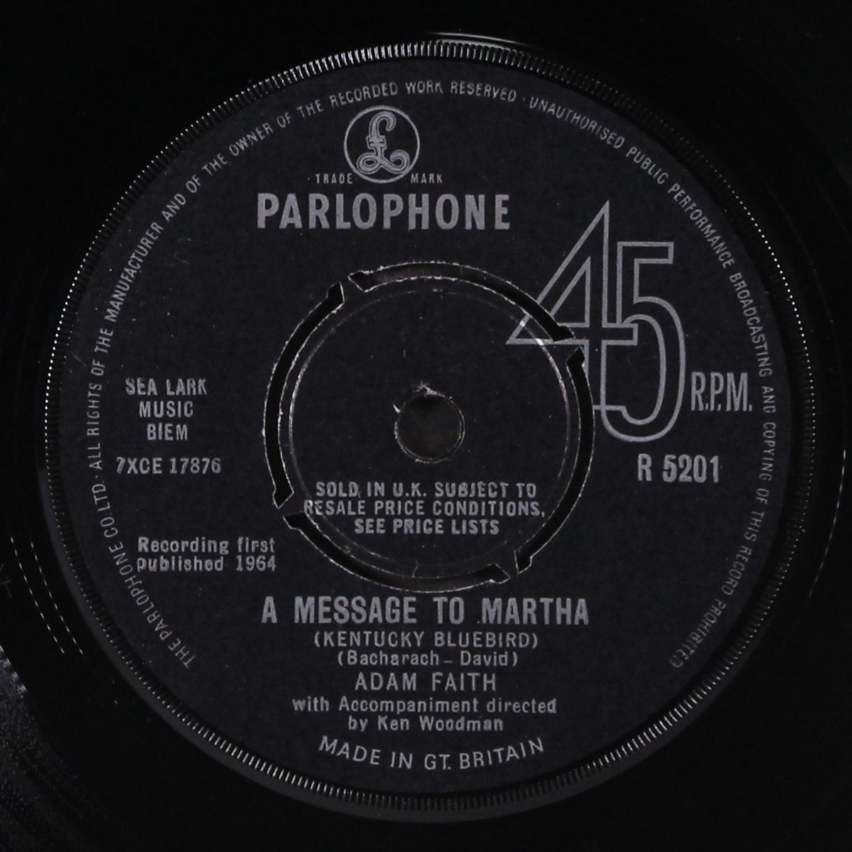 a message to martha by ADAM FAITH