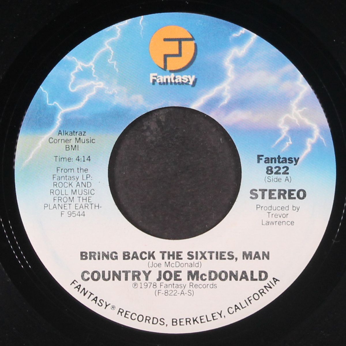bring back the sixties man / sunshine at my window by COUNTRY JOE MCDONALD