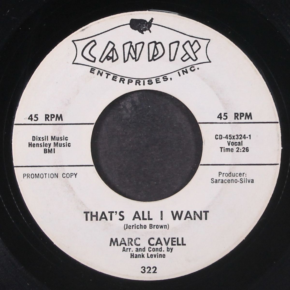 that's all i want / hide and seek by MARC CAVELL