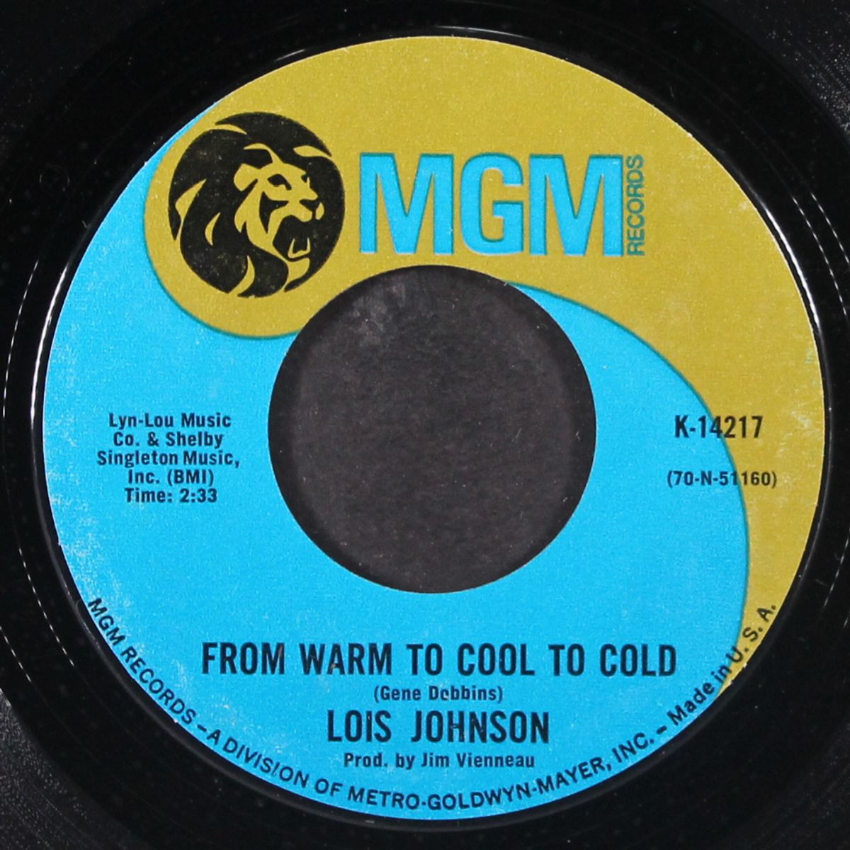 from warm to cool to cold by LOIS JOHNSON