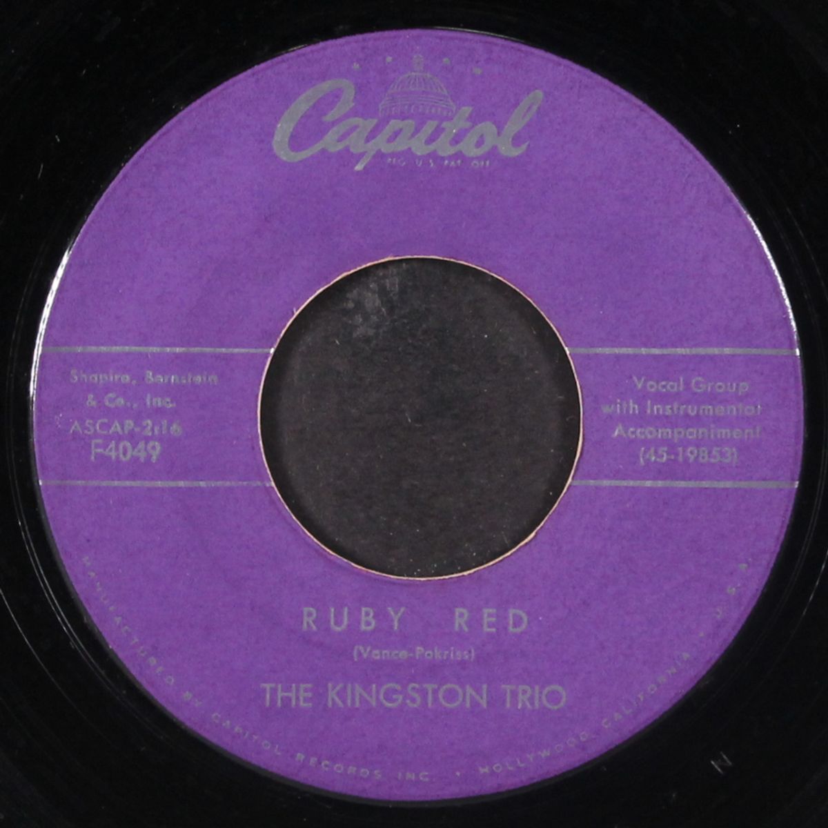 tom dooley / ruby red by KINGSTON TRIO