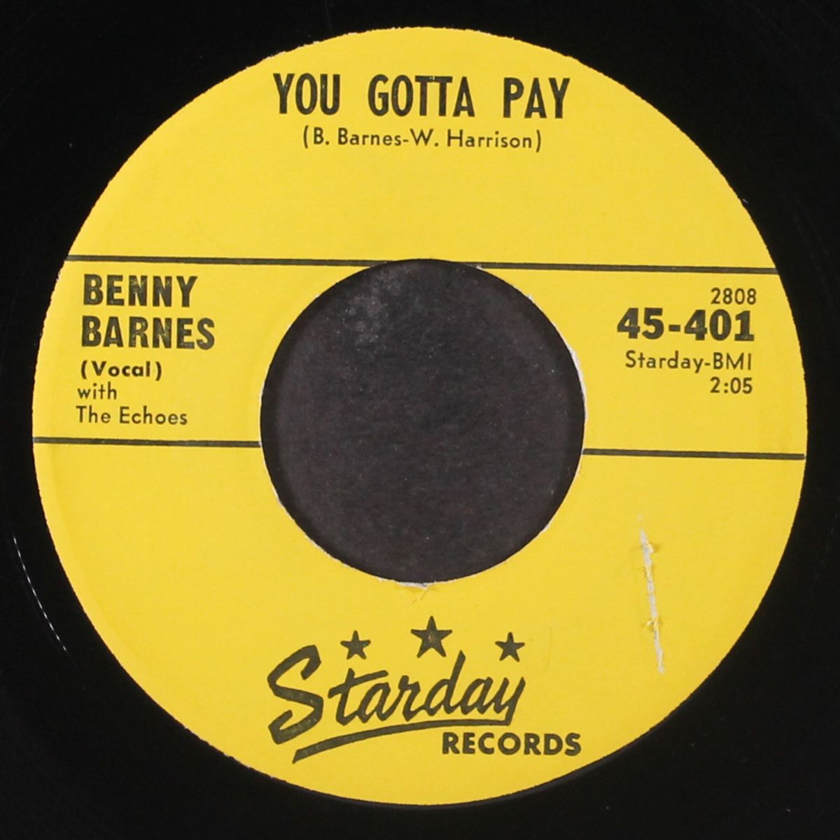 you gotta pay / heads you win by BENNY BARNES