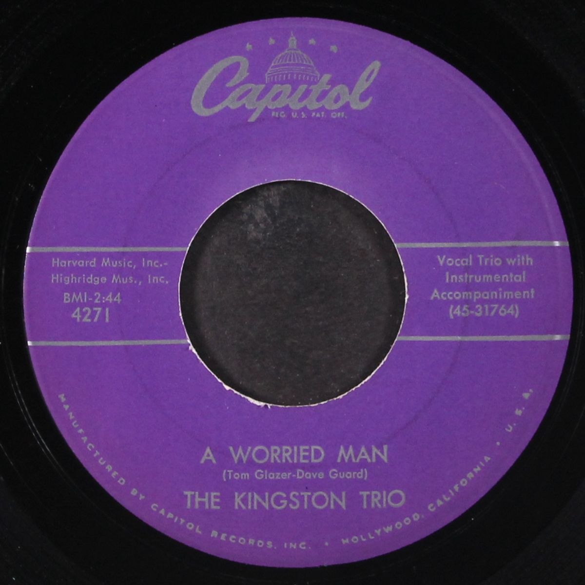 a worried man / san miguel by KINGSTON TRIO