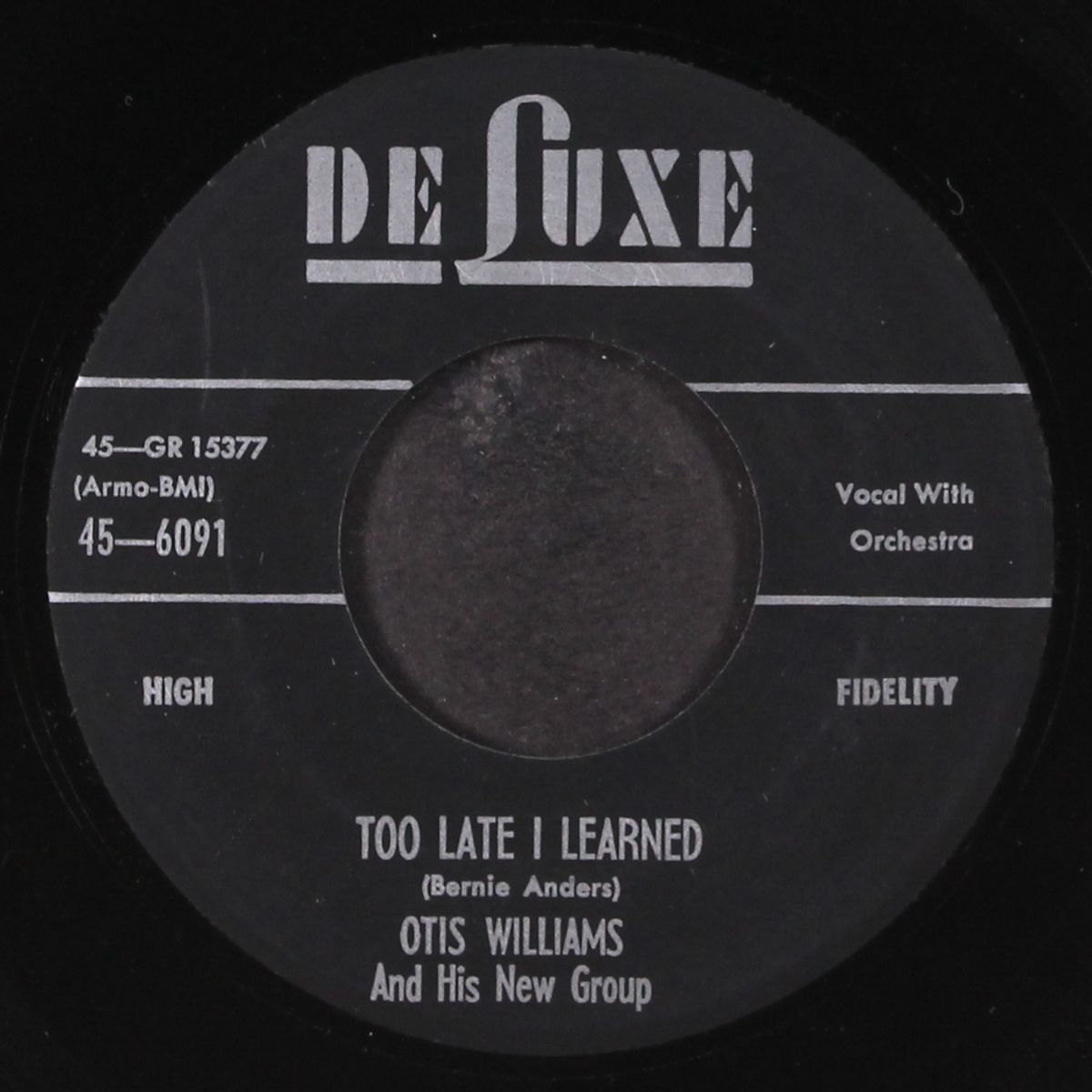 that's your mistake / too late i learned by OTIS WILLIAMS & CHARMS