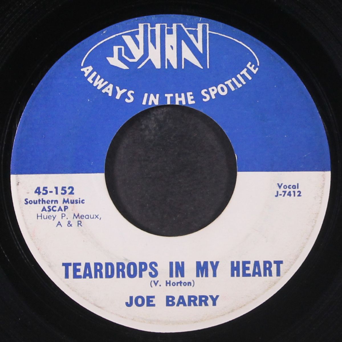 teardrops in my heart by JOE BARRY