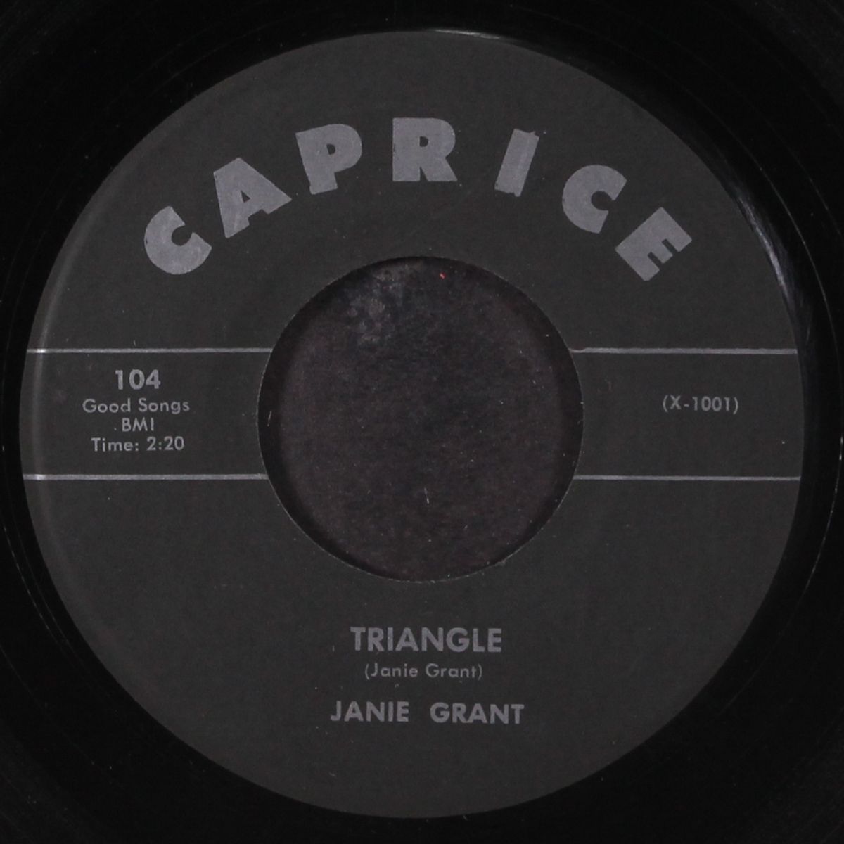 triangle / she's going steady with you by JANIE GRANT