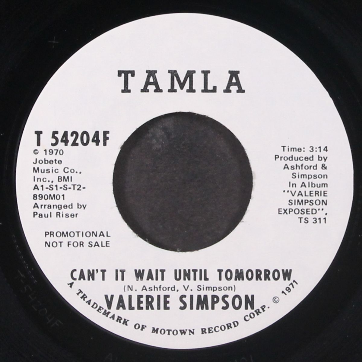 can't it wait until tomorrow / same by VALERIE SIMPSON