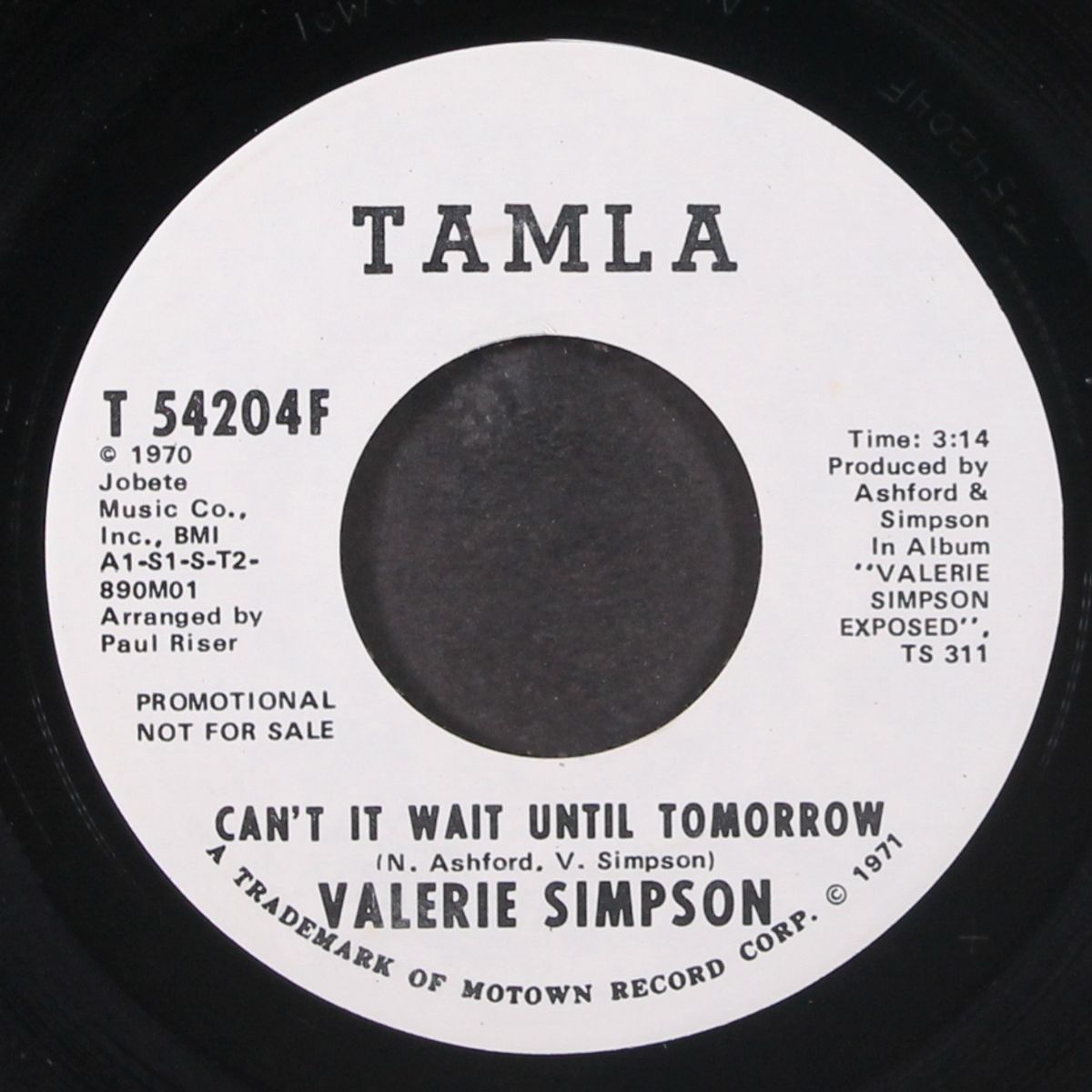 can't it wait until tomorrow / same by VALERIE SIMPSON