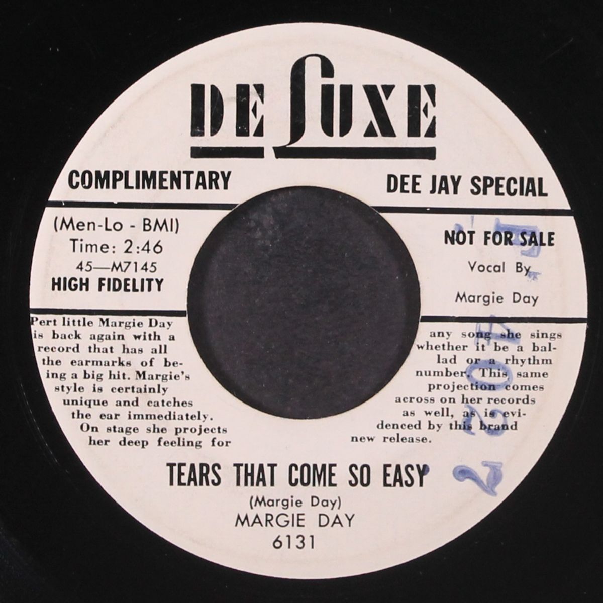 that's the way love goes / tears that come so easy by MARGIE DAY