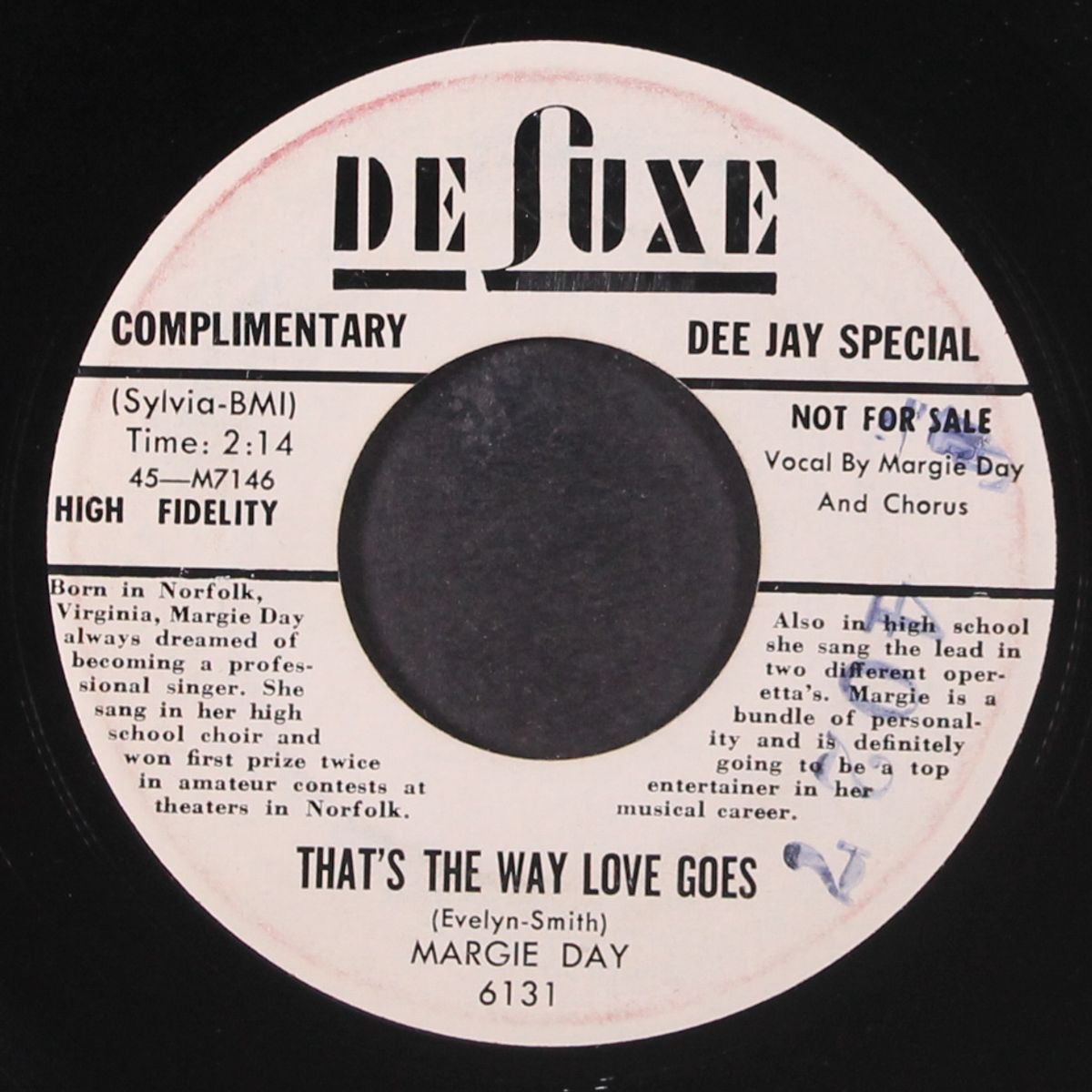 that's the way love goes / tears that come so easy by MARGIE DAY